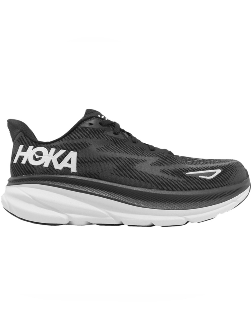 Hoka Clifton 9 athletic shoes Black/White
Men’s 8.5D (wide)